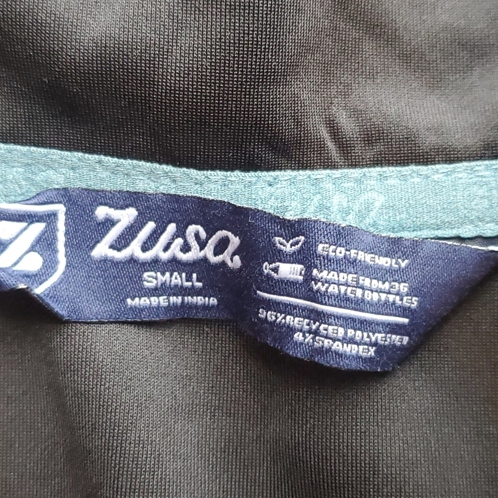 Zusa Black Influencer Quarter Pullover S NWT *flaw zipper - Picture 3 of 9